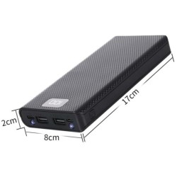 Powerbank ház 8 db 18650-es Li-ion akkumulátorhoz