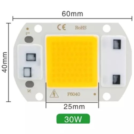 LED égő 10-50W, 230V, hideg fehér