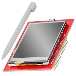 2,4" színes TFT lcd érintő kijelző, 240x320, touchscreen Arduino shield, Vezérlő IC: ST7789V