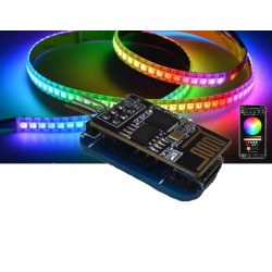 ESP01S - WS2812 DRGB LED vezérlőmodul USB C 5V