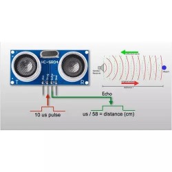 HC-SR04 Ultrahangos távolságmérő szenzor, Arduino-kompatibilis