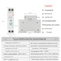 1-63A 1P 1P+N Wifi Intelligens Megszakító Idő Relé Kapcsoló A Tuya Smart /Ewelink