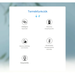 Ewelink ZigBee Smart hőmérséklet páratartalom érzékelő