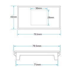 Ampermérő Wattmérő Monitor DC 0-100V 10A 1000W