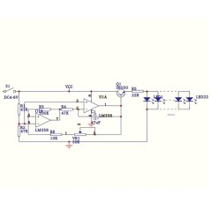 Szív Alakú LED Barkács Készlet - Piros Fényjáték Elektronikai Tanulókészlet | SmartElektronika.hu