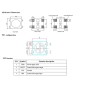 10db WS2812B RGB LED Chip - Programozható 5050SMD LED (5V, Fehér PCB)