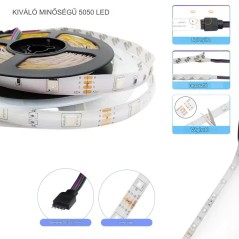 RGB LED Szalag 5050 – Színes és Rugalmas Világítási Megoldások | SmartElektronika.hu