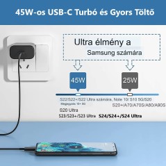 Samsung 45W Turbo és Gyors Töltő - Gyors Töltés, Power Delivery, Kompakt Kialakítás | SmartElektronika.hu