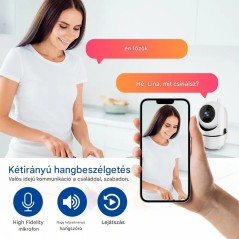 HD Wi-Fi Kamera – Full HD, Éjszakai Látás, Kétirányú Audio és Mozgásérzékelés | SmartElektronika.hu