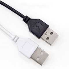 5V LED fényerőszabályzó USB-s tápkábel kapcsolóval (fekete/fehér)