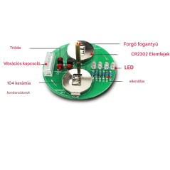 LED Giroszkóp Forgó Lámpa - DIY Elektronikai Barkácskészlet | SmartElektronika.hu