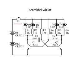 LED Giroszkóp Forgó Lámpa - DIY Elektronikai Barkácskészlet | SmartElektronika.hu