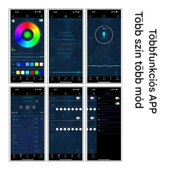 5M RGB Autós Hangulatvilágítás – LED Szalag APP-vezérléssel | SmartElektronika.hu