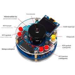 USB Párásító DIY Kit – OLED kijelzővel és páratartalom mérővel