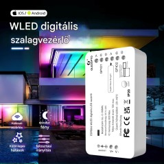 WiFi-s WLED LED Szalagvezérlő – RGB/RGBW támogatás, Több mint 100 effekt