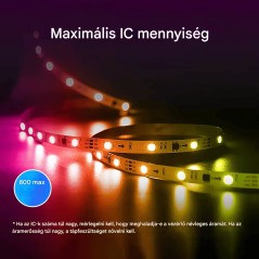 WiFi-s WLED LED Szalagvezérlő – RGB/RGBW támogatás, Több mint 100 effekt