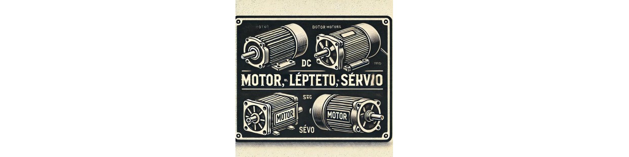 Motor, DC, Léptető, Szervó